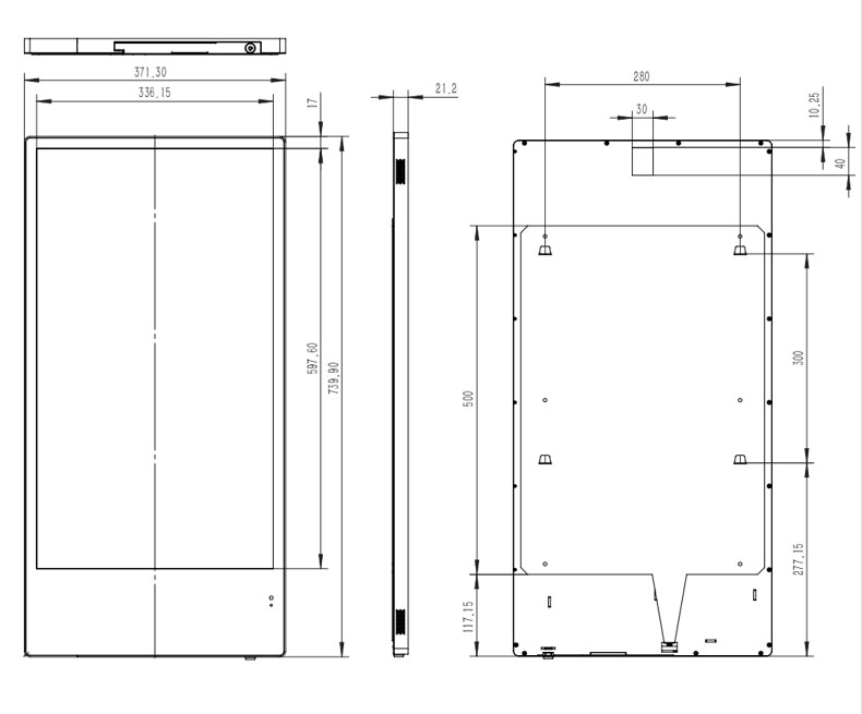 Màn hình quảng cáo treo tường siêu mỏng l VDS WN