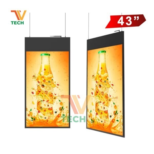 Màn Hình Quảng Cáo 2 Mặt 43 inch thả trần l VDS-2WD43 Màn Hình Quảng Cáo 2 Mặt 43 inch thả trần