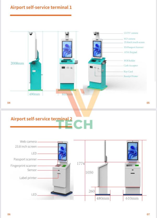 KIOSK TỰ PHỤC VỤ SÂN BAY kiosk phục vụ tại sân bay