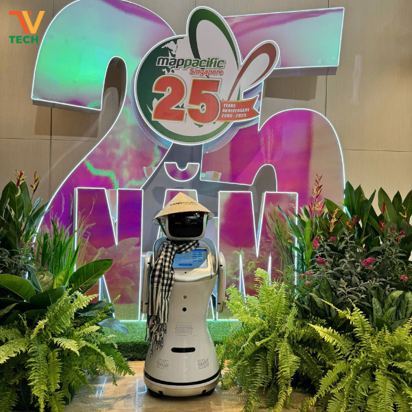 Robot Sanbot của TV Tech Gây Ấn Tượng Mạnh Tại Sự Kiện 25 Năm Mappacific Singapore