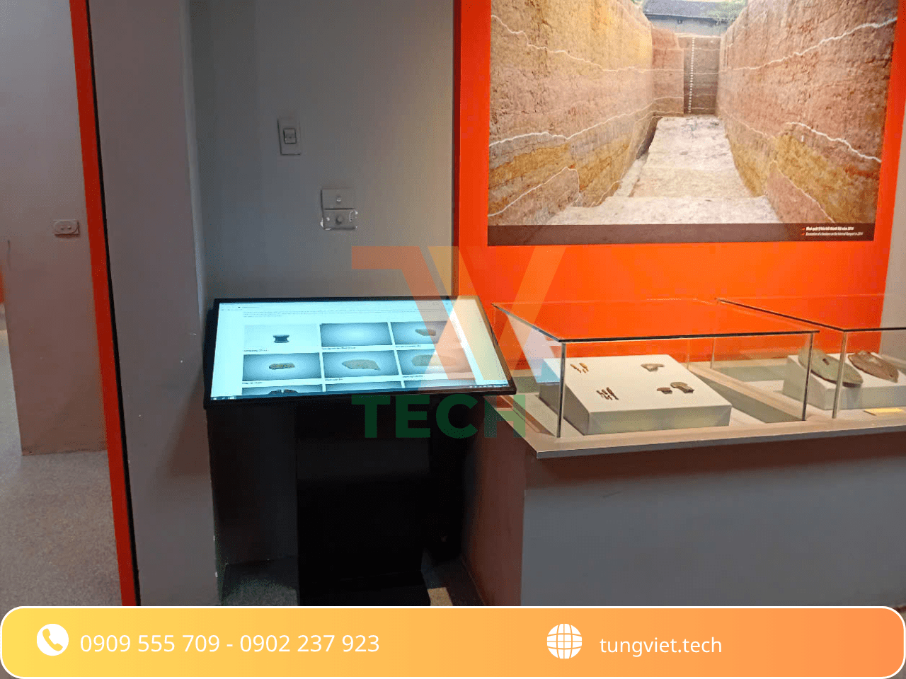 Cảm ứng chân quỳ 43 inch