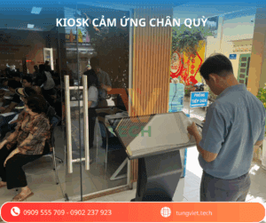 Kiosk chân quỳ – Giải pháp thông minh của TV Tech giúp nâng cao trải nghiệm tại các cơ quan