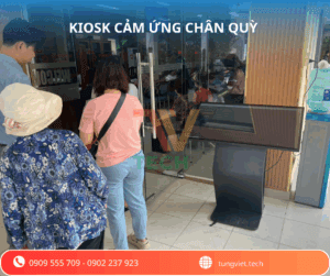 Kiosk chân quỳ – Giải pháp thông minh của TV Tech giúp nâng cao trải nghiệm tại các cơ quan