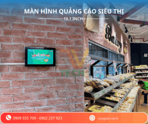 Màn Hình Quảng Cáo 10.1 Inch – Giải Pháp Quảng Cáo Siêu Thị Chuyên Dụng Từ TV Tech
