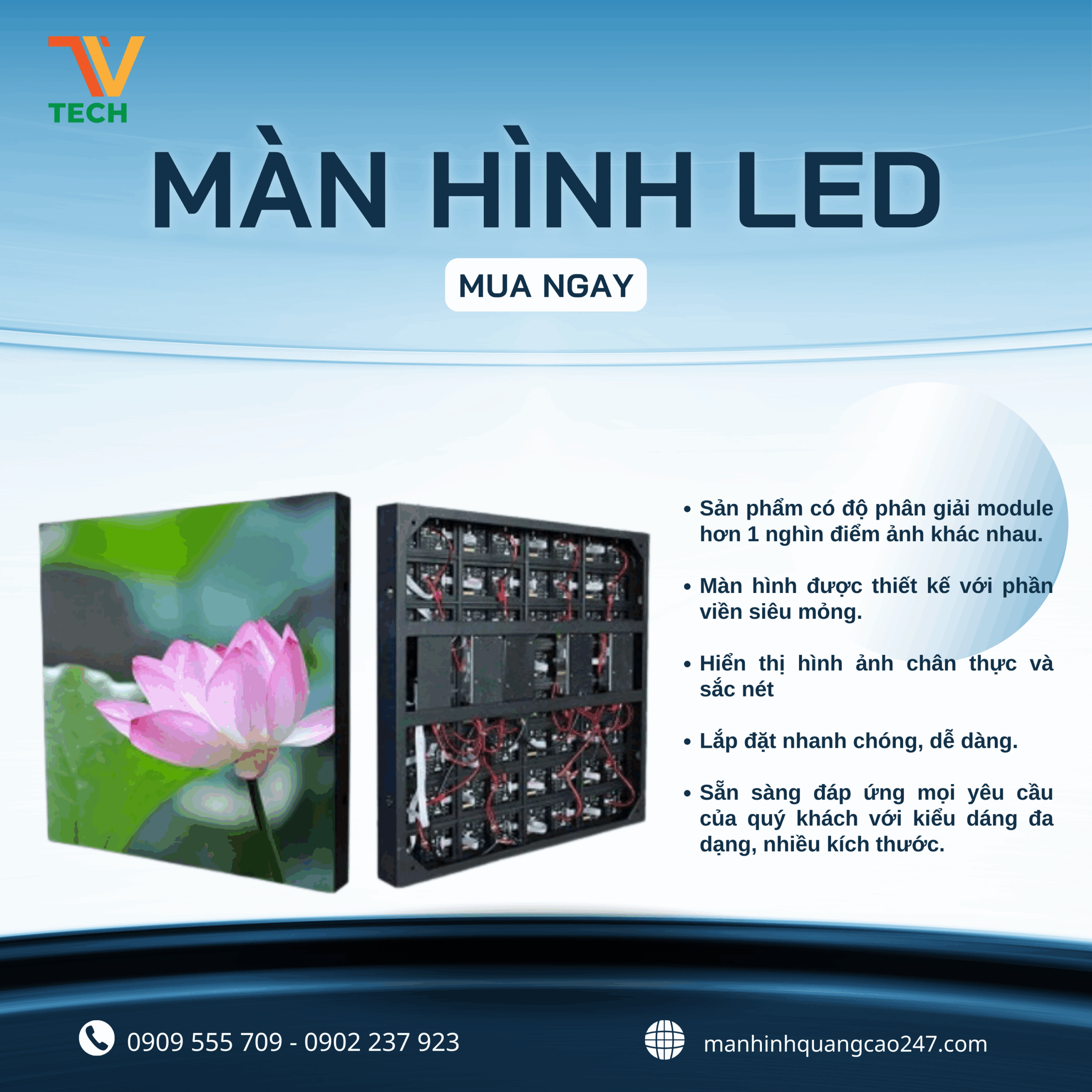 Màn hình LED là gì? Cẩm nang chọn màn hình LED chuẩn nhu cầu (ngoài trời – trong nhà) để tăng nhận diện & doanh thu