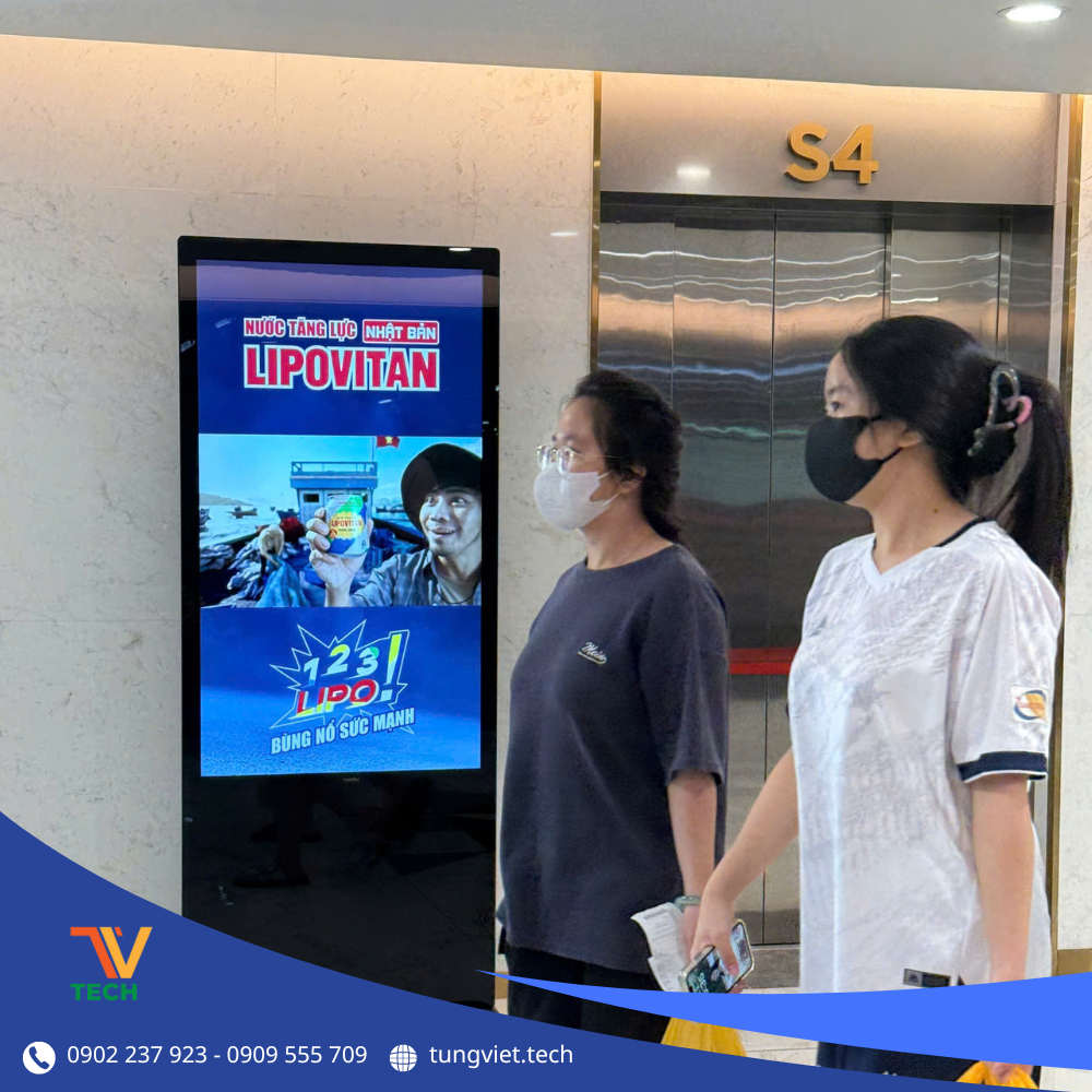 Màn Hình Quảng Cáo Chân Đứng Ngoài Trời TV Tech – Giải Pháp Tiếp Cận Khách Hàng Hiệu Quả Từ Mọi Góc Nhìn