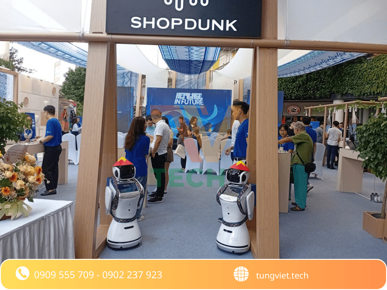 Robot Sanbot – Điểm nhấn công nghệ tại sự kiện ra mắt iPhone 17 của ShopDunk