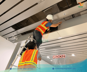 TV TECH lắp đặt màn hình quảng cáo stretched tại khu vực xuất nhập cảnh – Sân bay Quốc tế