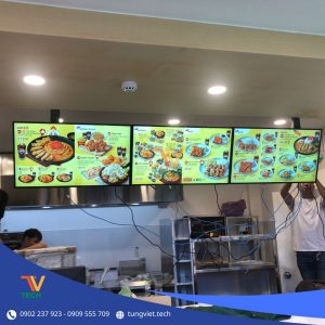 Màn hình quảng cáo treo tường tại quầy bán hàng – giải pháp giúp nhà hàng nổi bật và khẳng định thương hiệu cùng TVTech Màn hình quảng cáo treo tường tại quầy bán hàng – giải pháp giúp nhà hàng nổi bật và khẳng định thương hiệu cùng TVTech