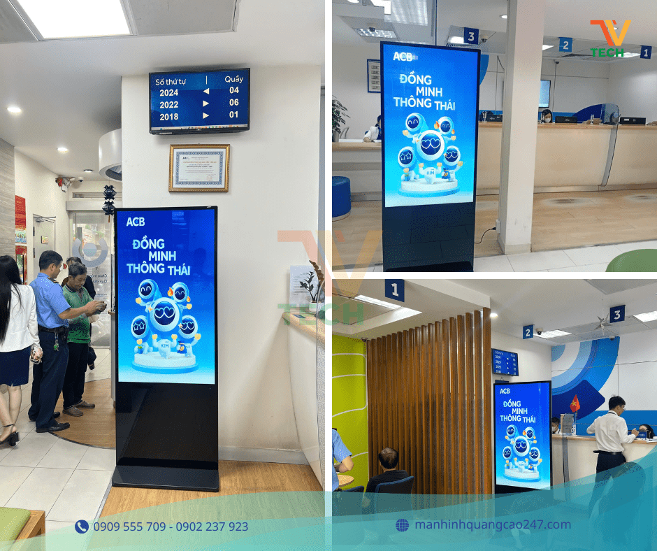 TV Tech – Nhà cung cấp màn hình quảng cáo chuyên dụng cho hệ thống ngân hàng ACB