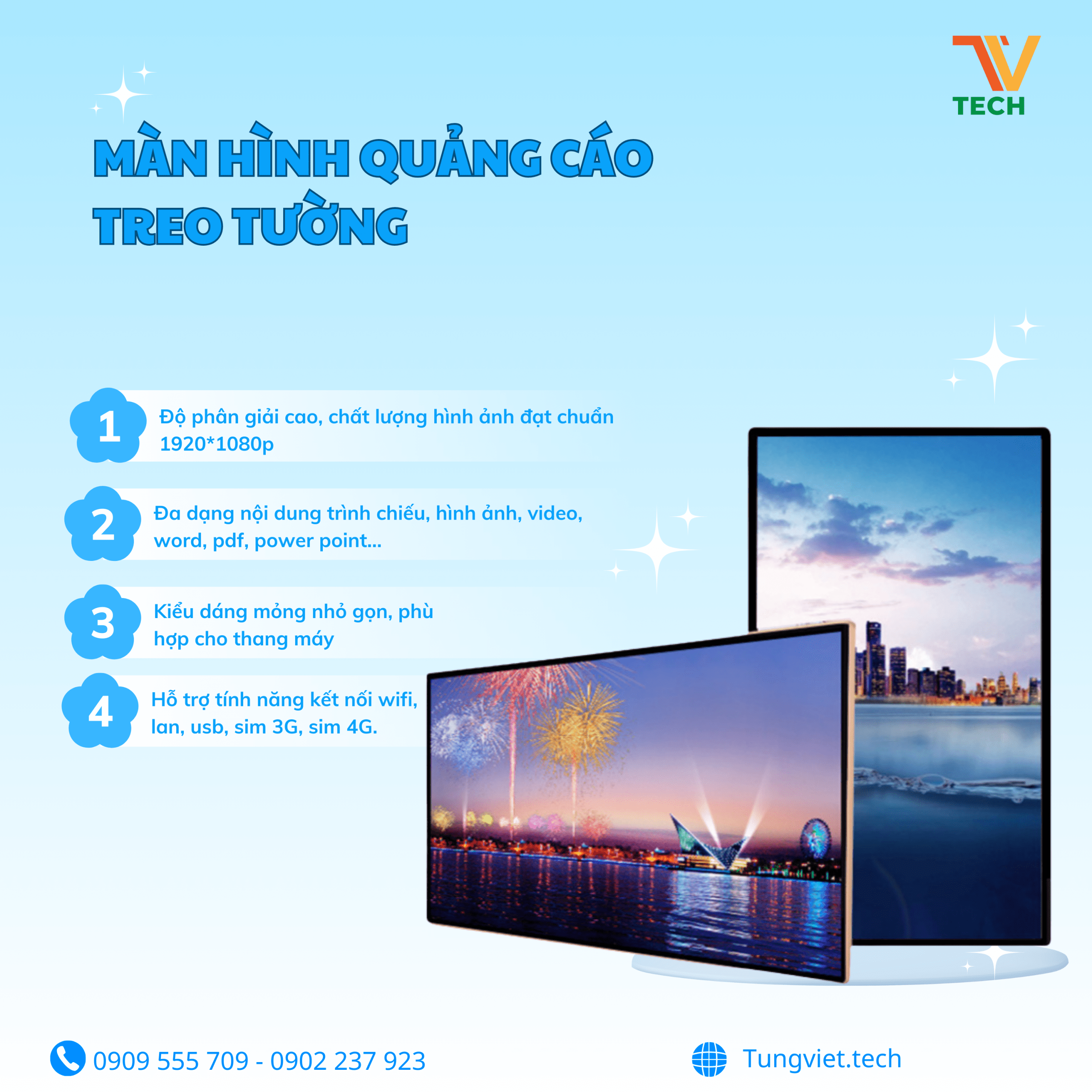 Màn Hình Quảng Cáo Treo Tường: “Bí Mật 3 Giây” Khiến Khách Shay Nắng Ngay Từ Cái Nhìn Đầu