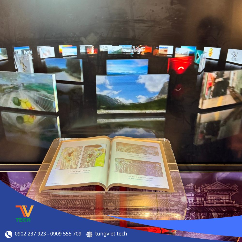 TVtech – Giải pháp sách tương tác công nghệ số nâng tầm trải nghiệm trưng bày tại Huế