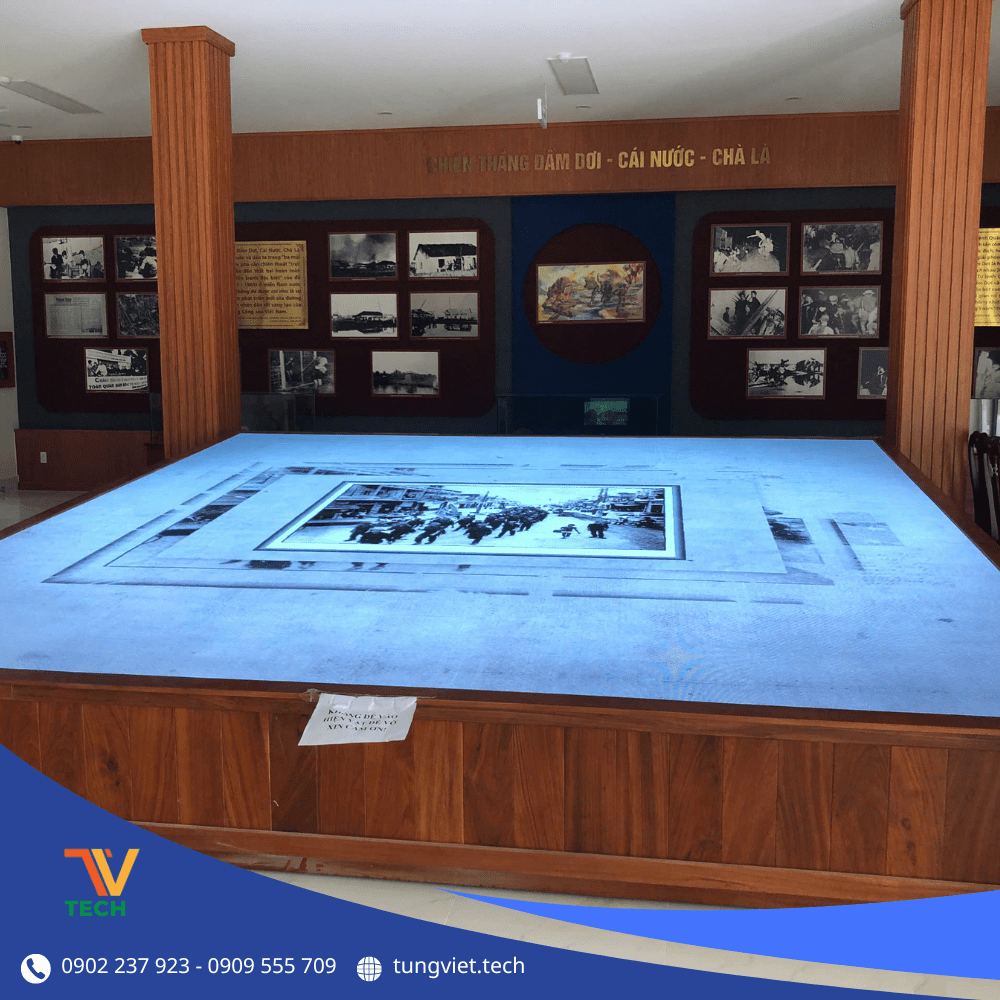 LED sa bàn TVtech tại Chiến thắng Đầm Dơi – Cái Nước – Chà Là: Giải pháp công nghệ số nâng tầm không gian bảo tàng