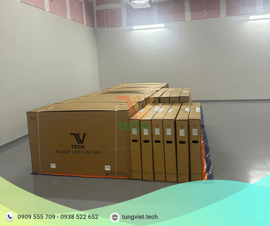TVtech bàn giao hệ thống màn hình hiển thị cho tập đoàn lớn – Giải pháp truyền thông hiện đại cho doanh nghiệp
