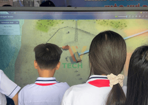 TVtech cung cấp màn hình cảm ứng cho sự kiện khai giảng tại trường học Màn hình cảm ứng