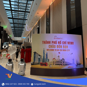 Robot sanbot tại sự kiện 