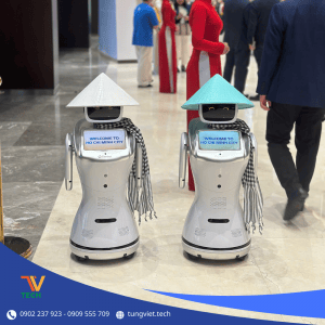 Robot sự kiện TVtech: Mang trải nghiệm công nghệ đến gần khách mời