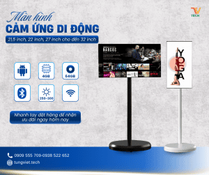 Màn hình cảm ứng di động TVtech – Giải pháp tương tác linh hoạt cho mọi không gian
