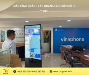 Màn hình quảng cáo chân đứng: Tư vấn chọn kích thước phù hợp MHQC chân đứng
